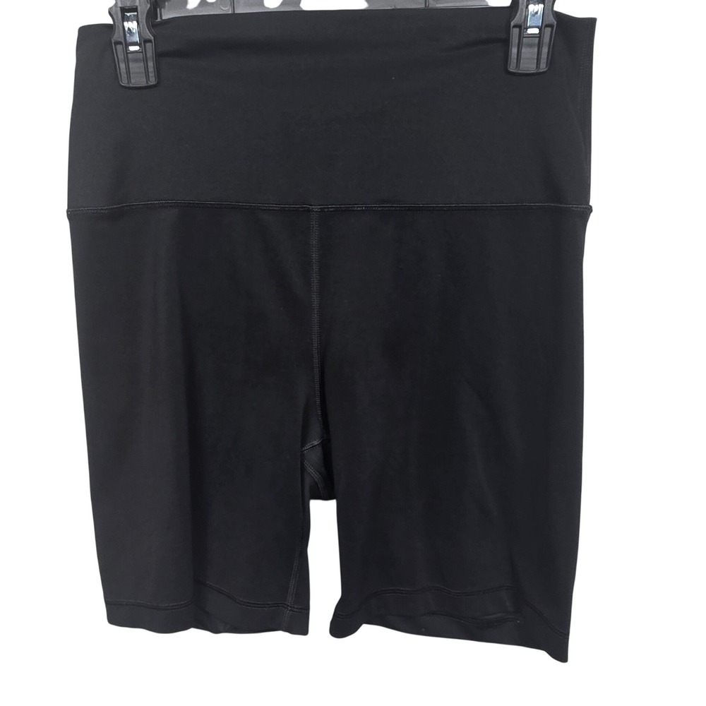 Yogalicious Lux Everyday Black Bike Shorts Athletic High Rise Womens Size Large